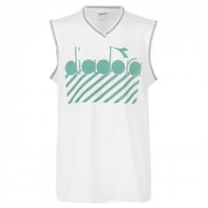 Diadora Barra Tank Top - White/Green