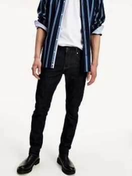 Tommy Hilfiger Bleecker Slim Fit Washed Jeans - Rinse Denim
