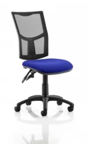 Eclipse II Lever Task Operator Chair Mesh Back With Bespoke Colour Seat in Admiral Blue
