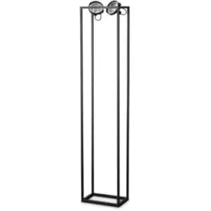 Idealluxlighting - Ideal Lux audio 2 Light Multi Arm Floor Lamp Black, In-Built Switch, Non-Dim