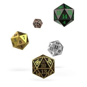 Oakie Doakie Dice D20 Spindown Set (Metal)