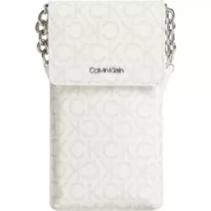 Calvin Klein Ck Must Phone Pouch Xbody Mono - White