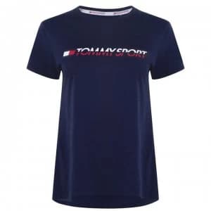 Tommy Sport Logo T Shirt - SPORT NAVY401