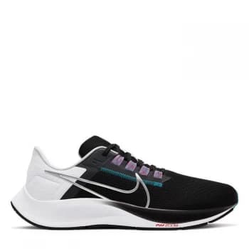 Nike Air Zoom Pegasus 38 Mens Running Shoe - Black/Silver