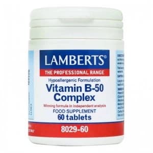 Lamberts High Strength Vitamin B-50 Complex 60 Tablets