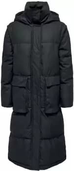 Only Sally Rain X-long 2-in-1 puffer Coats black