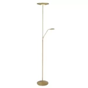 Zodiac LED Mother & Child Lamp Brass Brushed, Plastic Matt