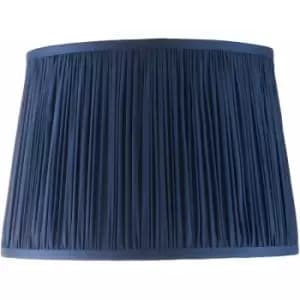 Tapered Cylinder Lamp Shade - Midnight Blue Silk - 60W E27 or B22 gls - e10828