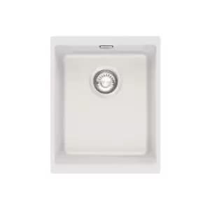 Half Bowl Undermount White Composite Kitchen Sink - Franke Sirius