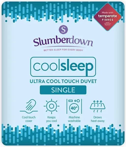 Slumberdown Ultracool Nylon Summer Duvet Duvets Single Blue 88491318010