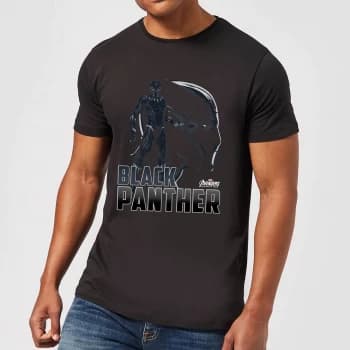 Avengers Black Panther Mens T-Shirt - Black - 3XL - Black