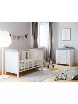 Little Acorns Classic 2 Tone 2 Piece Furniture Set - White/Grey, White/Grey