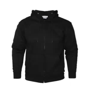 Absolute Apparel Mens Zip Thru Hood (2XL) (Black)
