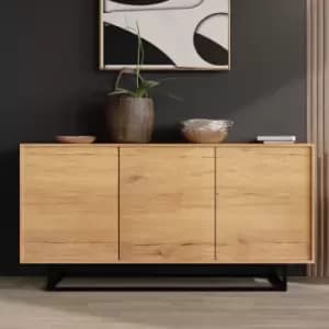 Sideboard 160cm Sideboard Cabinet Cupboard tv Stand Living Room Oak - oak & oak