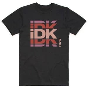iDKHow - Branded Logo Mens Large T-Shirt - Black