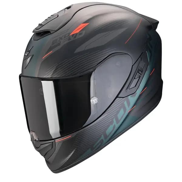 Scorpion EXO-1400 Evo II Air Luma Matt Black Green Full Face Helmet 2XL