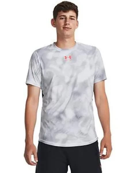 Under Armour Mens Challenger Pro Train Tee - White Size S, Men