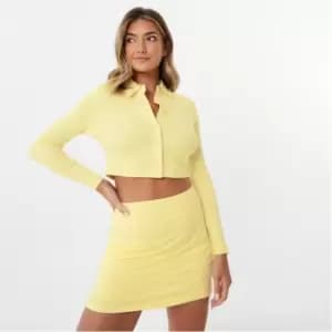 Slazenger Sofia Richie Button Down Top - Yellow