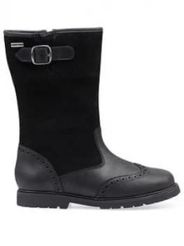 Start-rite Toasty Boot, Black Leather, Size 1 Older