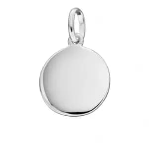 Beginnings Sterling Silver Engravable Disc Pendant P4778