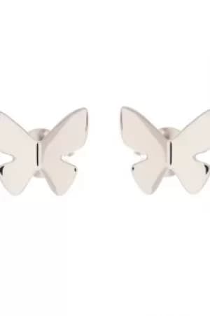 Ladies Olivia Burton Silver Plated Butterfly Stud Earrings OBJ16SBE03