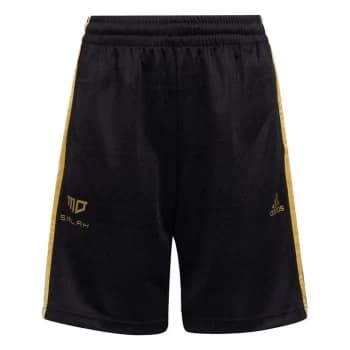adidas Salah Shorts Kids - Black / Gold Metallic