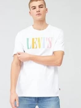 Levis 90'S Serif Logo Relaxed Graphic T-Shirt - White