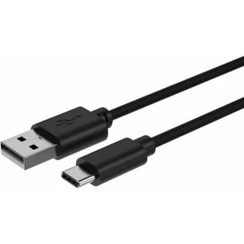 Ansmann - 1700-0130 Black Charging Cable USB A to USB C 1M length