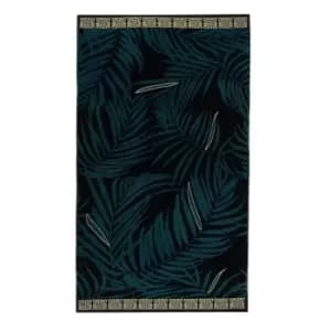 Biba Gold Leaf Beach Towel - Black