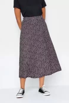 Ditsy Print Midi Skirt