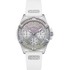 Guess Silver And White 'Lady Frontier' Watch - GW0045L1