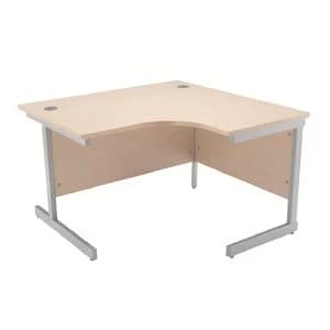 Jemini Maple 1200mm Right Hand Radial Cantilever Desk KF838044