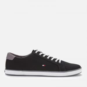 Tommy Hilfiger Mens Harlow Canvas Pumps - Black - UK 10