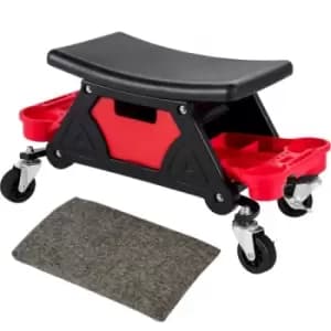 VEVOR Mechanic Stool Mechanics Seat with Wheels 300 lbs Capacity Heavy Duty