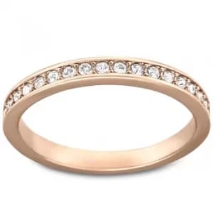 Swarovski Rare Rose Gold Tone White Crystal Channel Half Eternity...