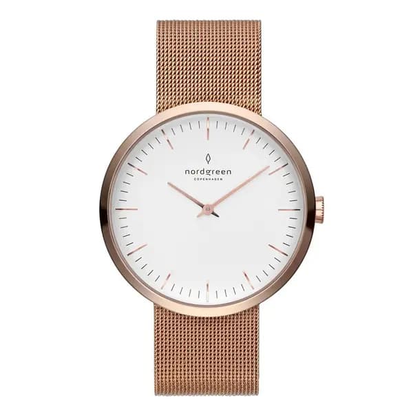 Nordgreen Ladies Infinity Mesh Rose Gold 32mm Watch IN32RGMEROXX