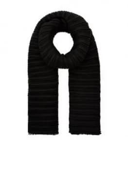 Accessorize Origami Pleated Scarf - Black