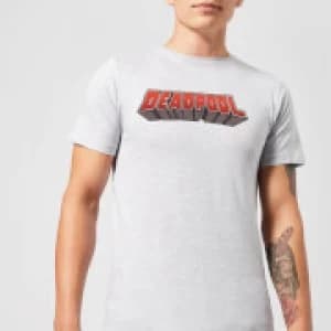 Marvel Deadpool Logo Mens T-Shirt - Grey - 3XL