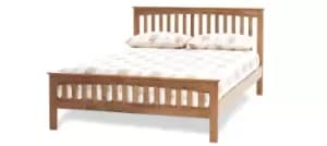 Serene Amelia Hevea 4ft Small Double Honey Oak Bed Frame