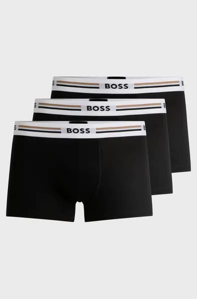 Boss 3 Pack Revive Boxer Shorts Trunks Small Black 42464503350