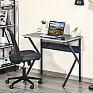 Homcom Desk Metal Navy Blue 500 x 760 mm