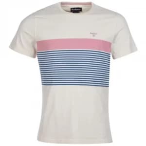 Barbour Mens Braeside Tee Antique White Medium
