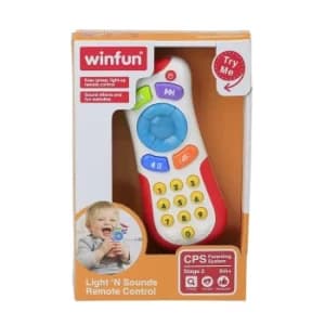 Winfun Pack of 2 Light and Sound Remote Control and Smart Phone Toys