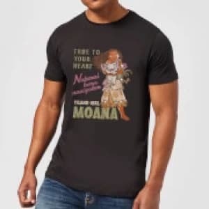 Disney Moana Natural Born Navigator Mens T-Shirt - Black