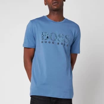 Hugo Boss TLogo 21 T-Shirt Open Blue Size S Men