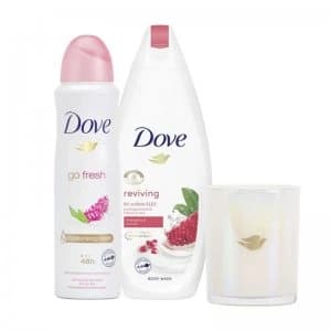 Dove Radiantly Refreshing Duo & Candle Gift Set