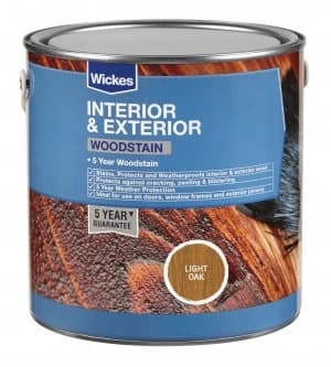 Wickes Woodstain - Light Oak 2.5L