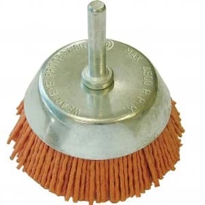 Faithfull Abrasive Nylon Bristle Cup Brush 65mm 6mm Shank