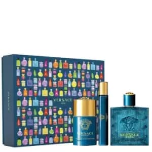 Versace Eros Gift Set 100ml Eau de Toilette + 10ml Eau de Toilette + 75ml Deodorant Stick