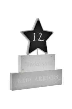 Wooden Star Plaque Weekly Countdown